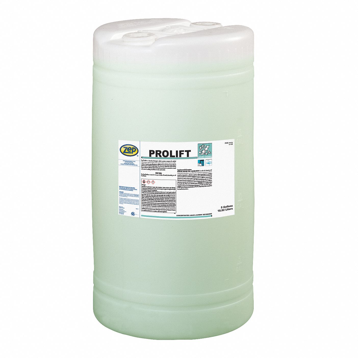 ZEP BioLaundry Enzyme Detergent, Cleaner Form Liquid, Cleaner Container