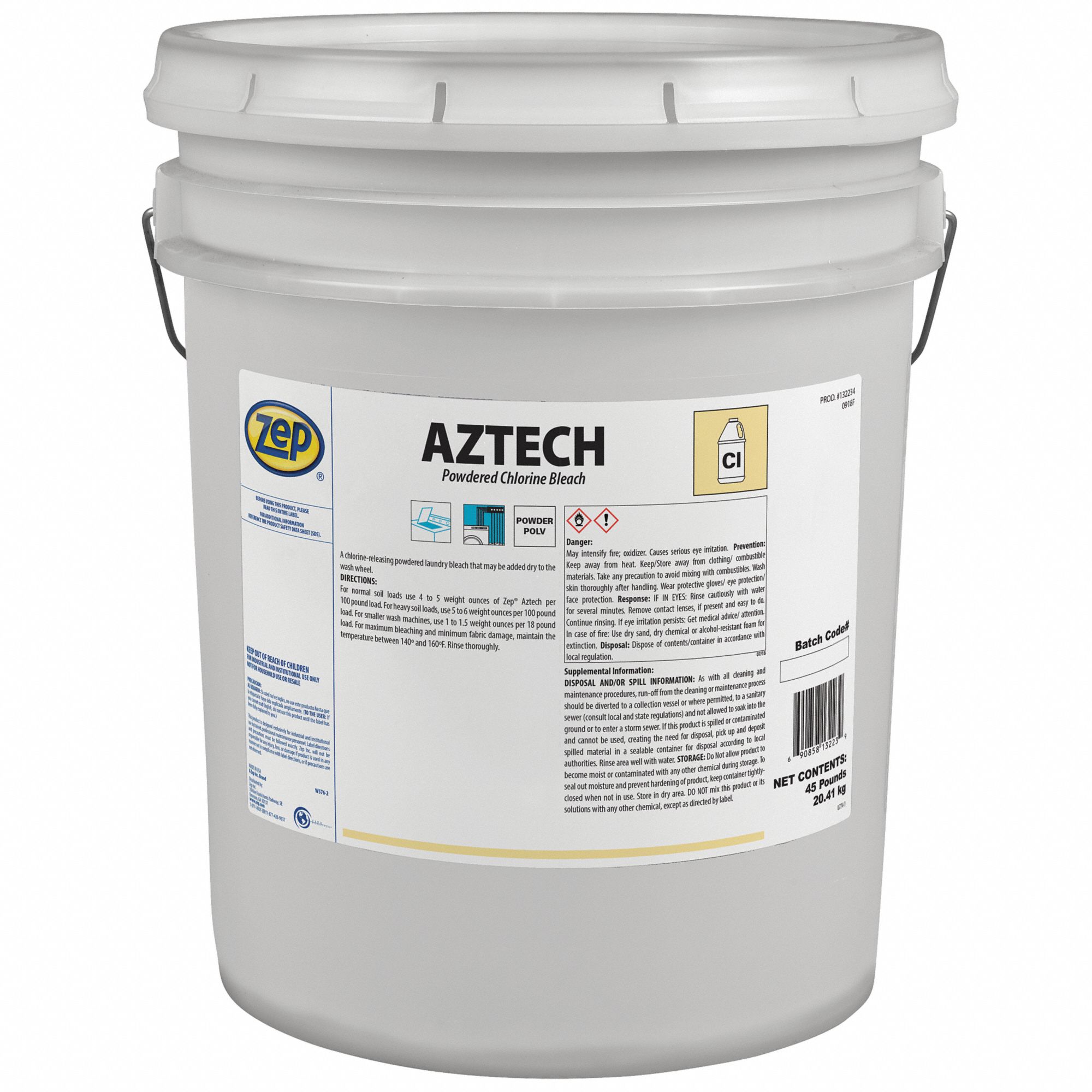 ZEP, Drum, Granules, Laundry Bleach 54ZP36132234 Grainger