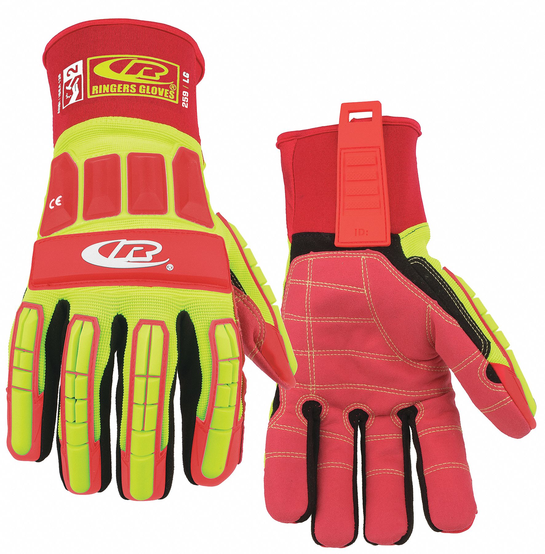 RINGERS GLOVES Mechanics Gloves, XL, Riggers, 1 PR 54ZV80259 Grainger
