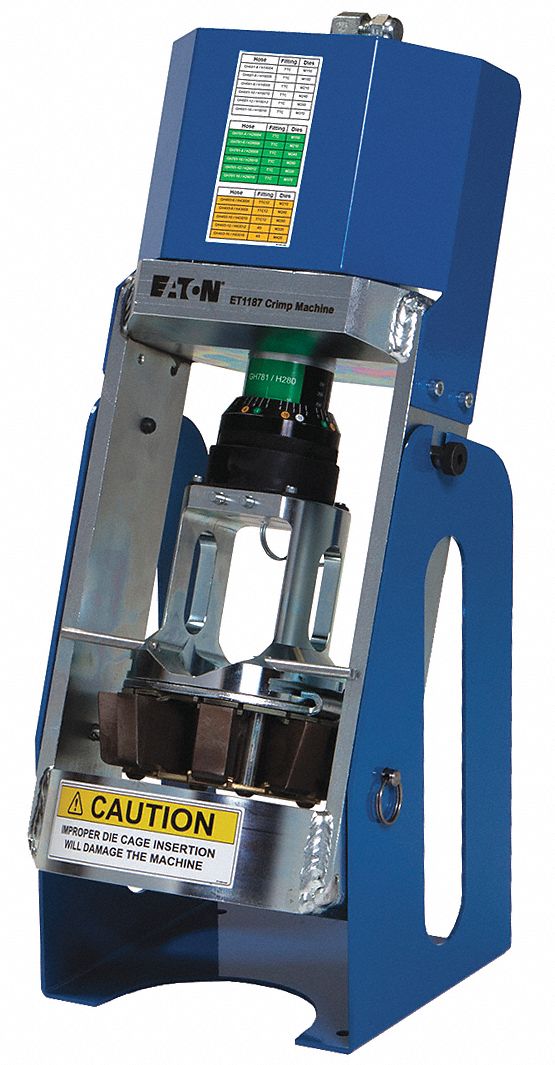 EATON AEROQUIP Bench Hydraulic Hose Crimping Machine, No Pump, External