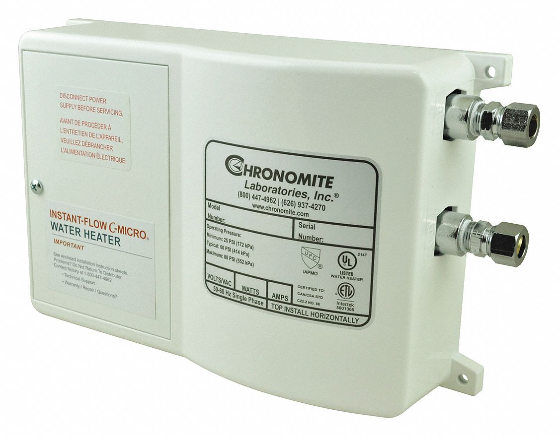 CHRONOMITE INSTANTFLOW MICRO 240V Undersink Electric Tankless Water
