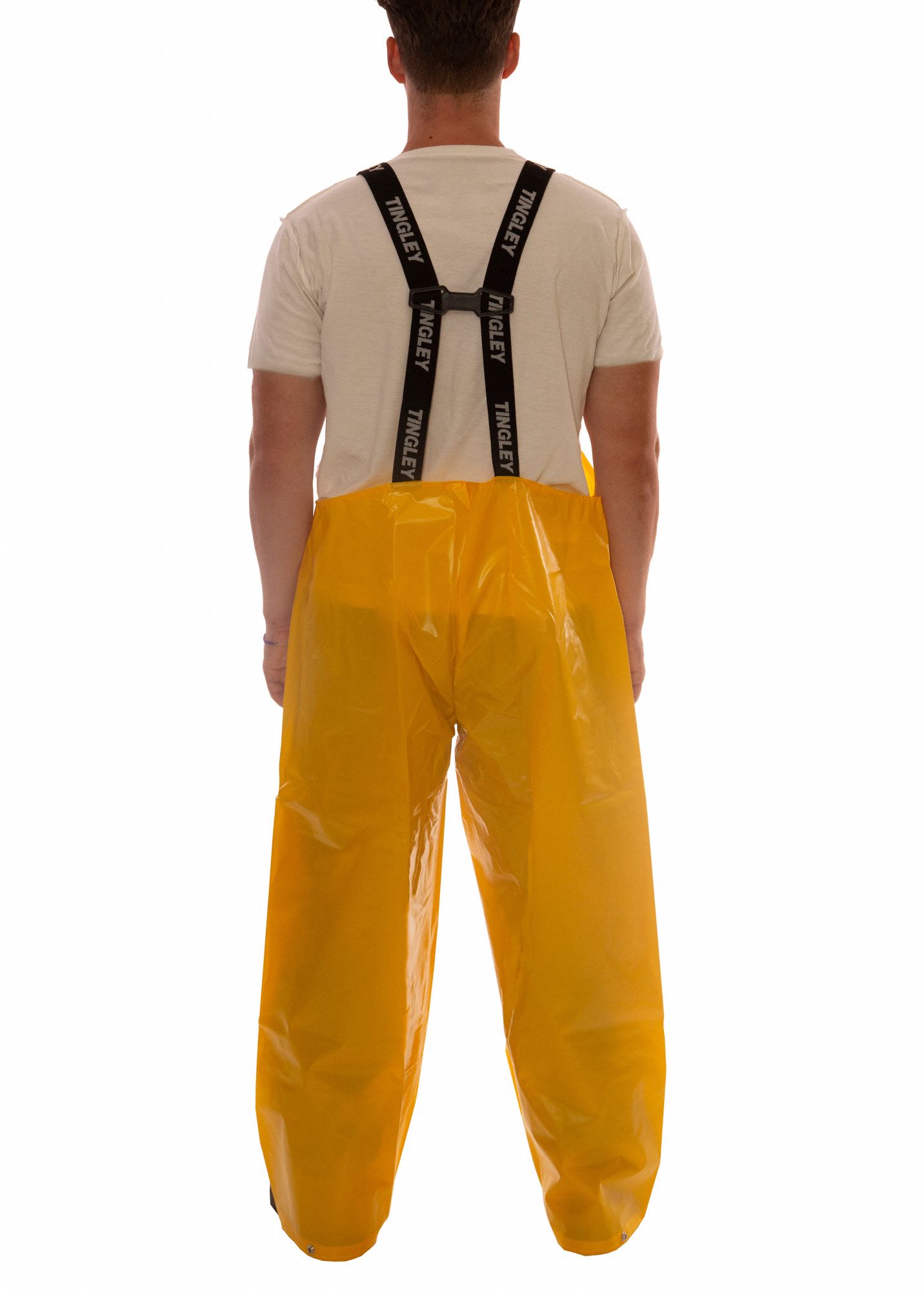 TINGLEY Rain Bib Overall Polyurethane, XL, Gold, 31 in Inseam, 46 in