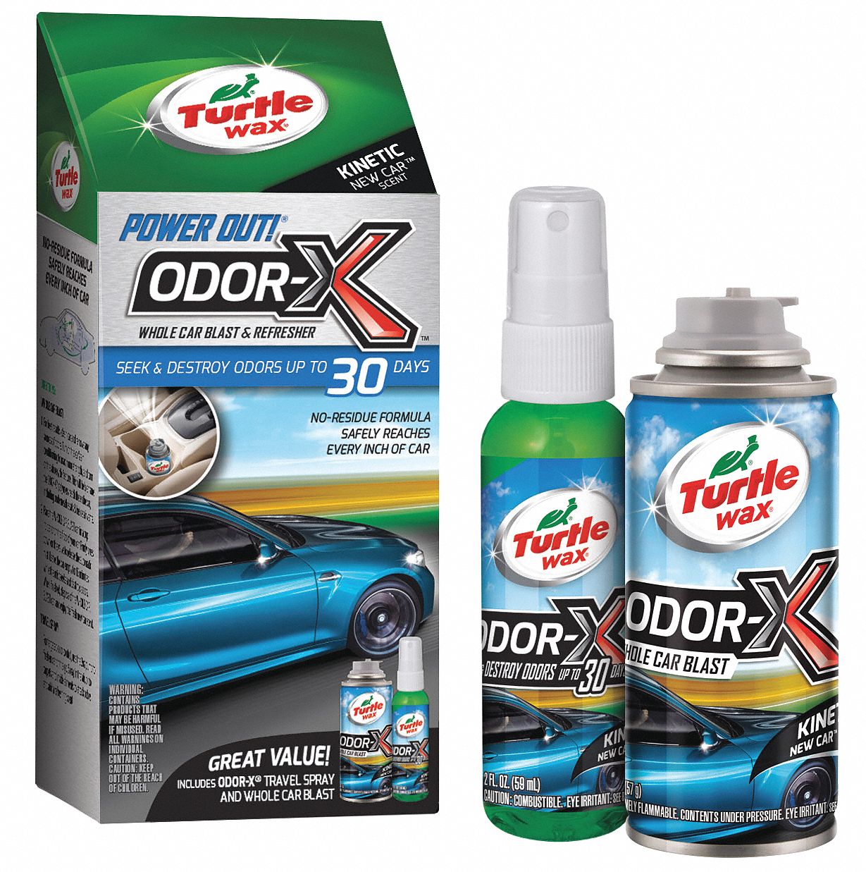 TURTLE WAX New Car Scented Air Freshener Spray/Fogger