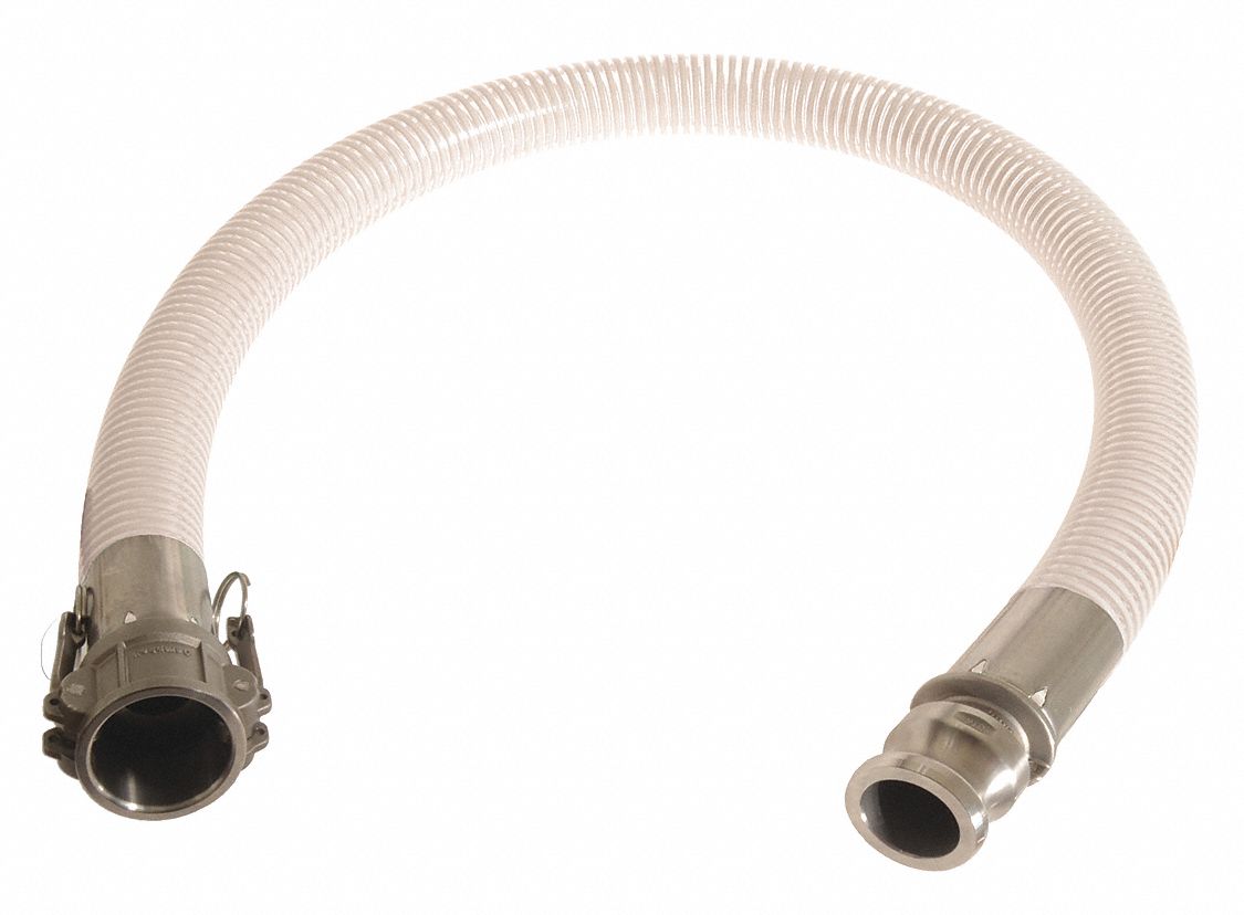 CONTINENTAL, 1 in Hose Inside Dia., 106 psi, Food Grade Hose 55CD72