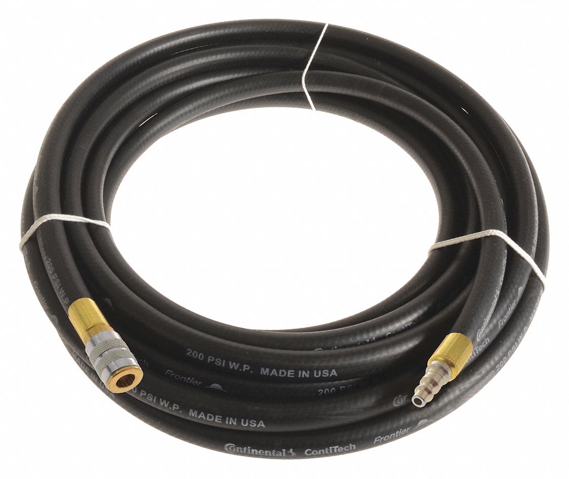 CONTINENTAL, 1/4 in Hose Inside Dia., Black, Air Hose 55CL86HZB02520