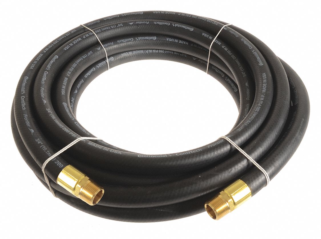 CONTINENTAL, 3/4 in Hose Inside Dia., Black, Air Hose 55CM15HZB07520
