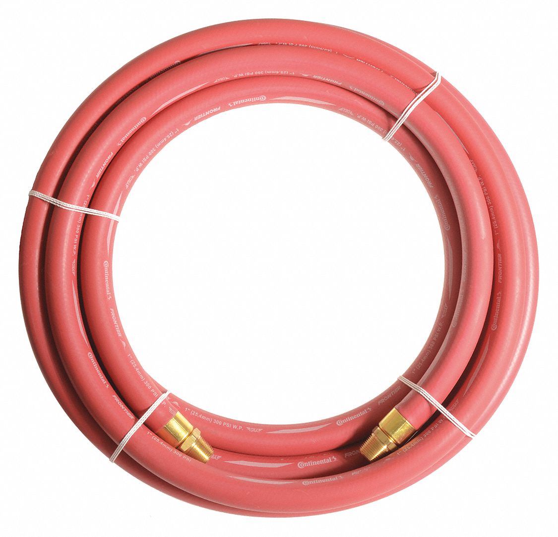 CONTINENTAL, 1 in Hose Inside Dia., Red, Air Hose 55CM69HZR1003050