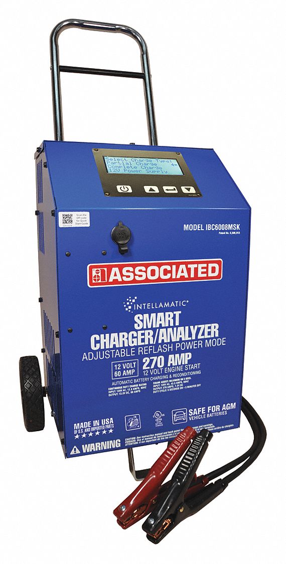 ASSOCIATED EQUIP Manual Battery Charger, Boosting, Charging