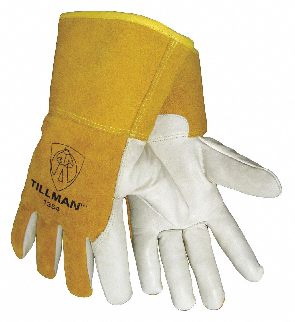 TILLMAN Welding Gloves, Cowhide Back, 13", XL, PR 55CP801354XL Grainger