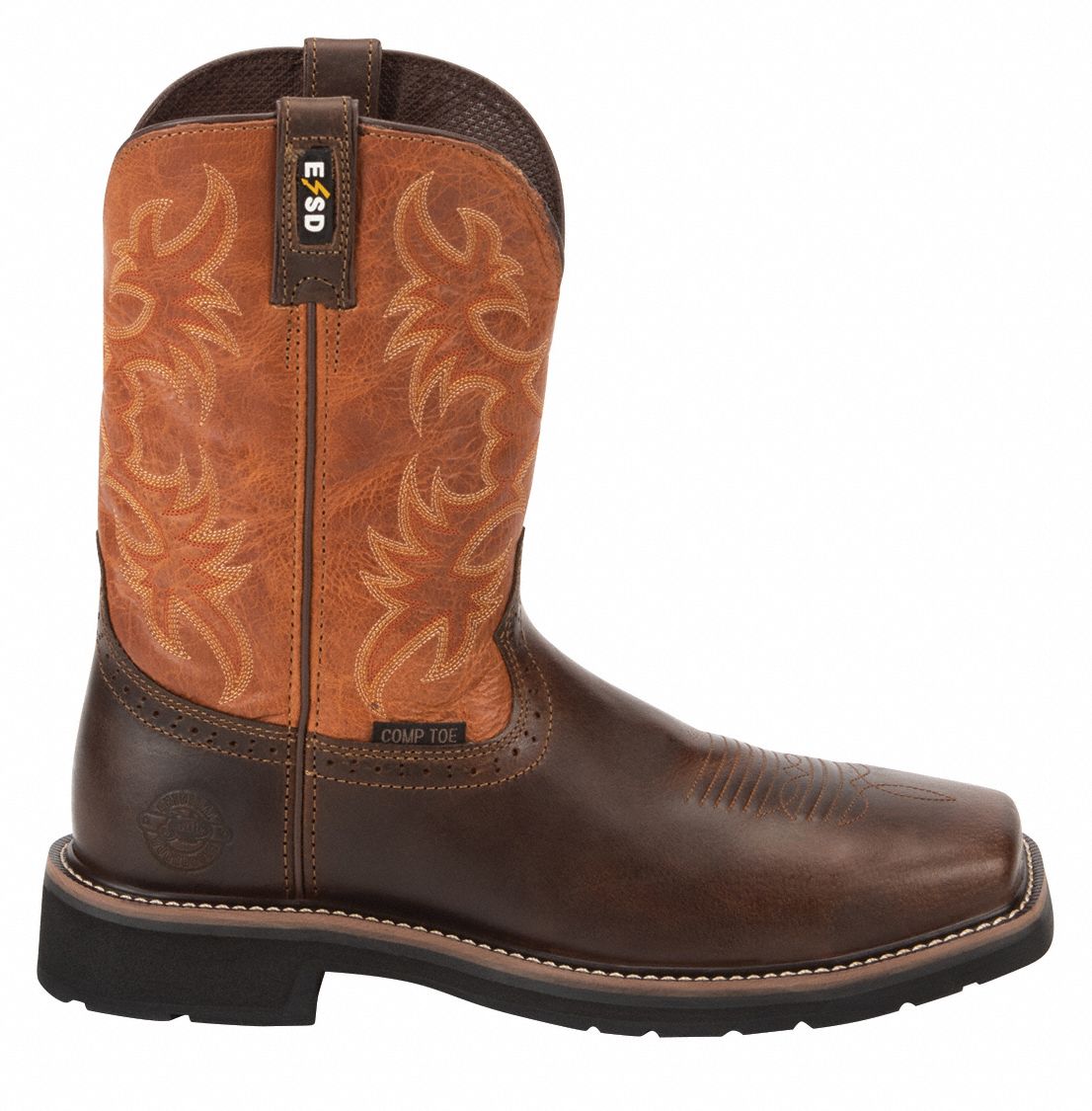 JUSTIN ORIGINAL WORKBOOTS Work Boot EE, 9, Western Boot Footwear, Men