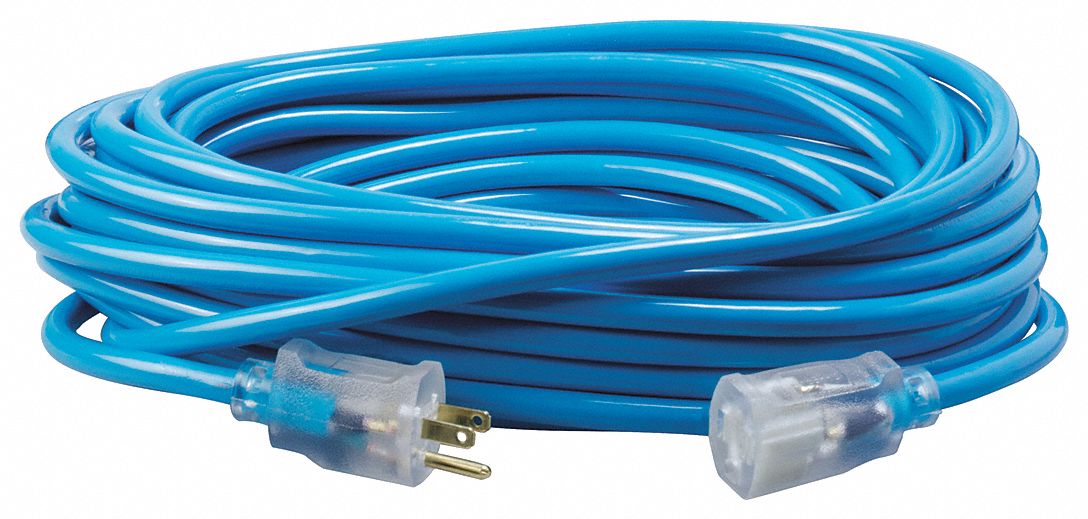 SOUTHWIRE, 50 ft Cord Lg, 12 AWG Wire Size, Extension Cord 55CW59