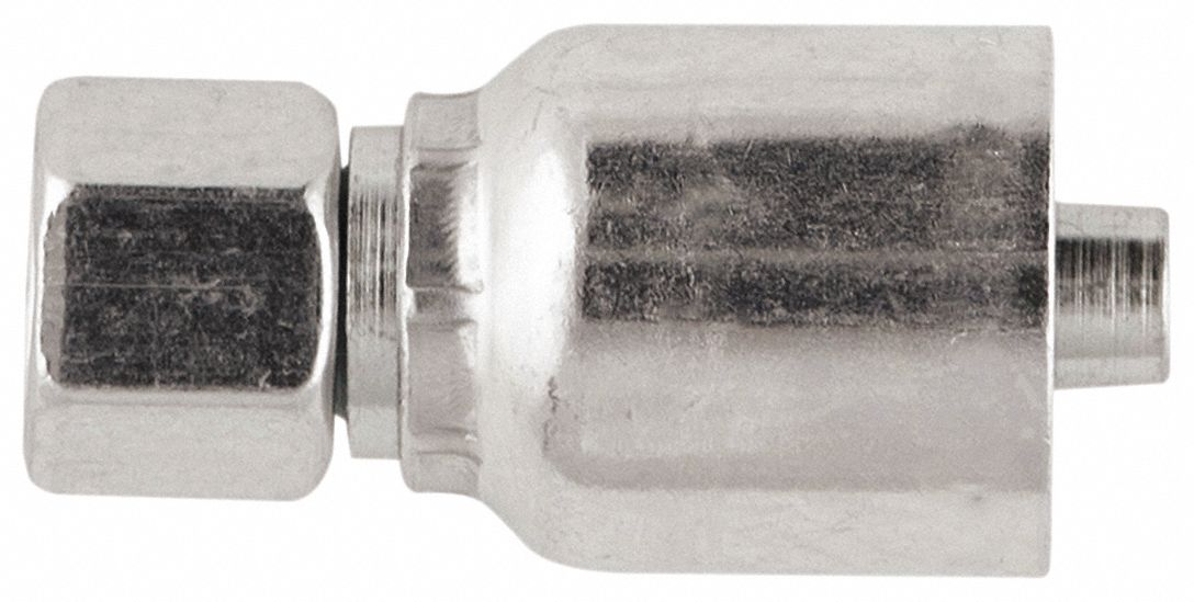 PARKER Hydraulic Crimp Fitting, Fitting Material Steel x Steel, Fitting