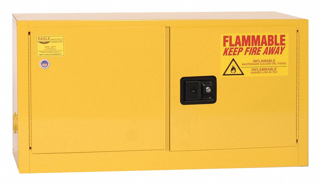 Countertop Stackable, 15 gal, Flammables Safety 55EA73ADD15X