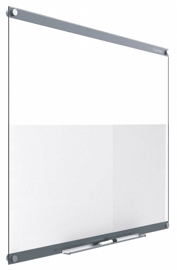 QUARTET GlossFinish Glass Dry Erase Board, Wall Mounted, 24 inH x 36