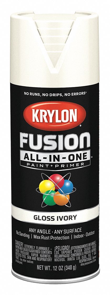 KRYLON K02711007 Spray Paint,Ivory,Gloss,12 oz. 724504127116 eBay