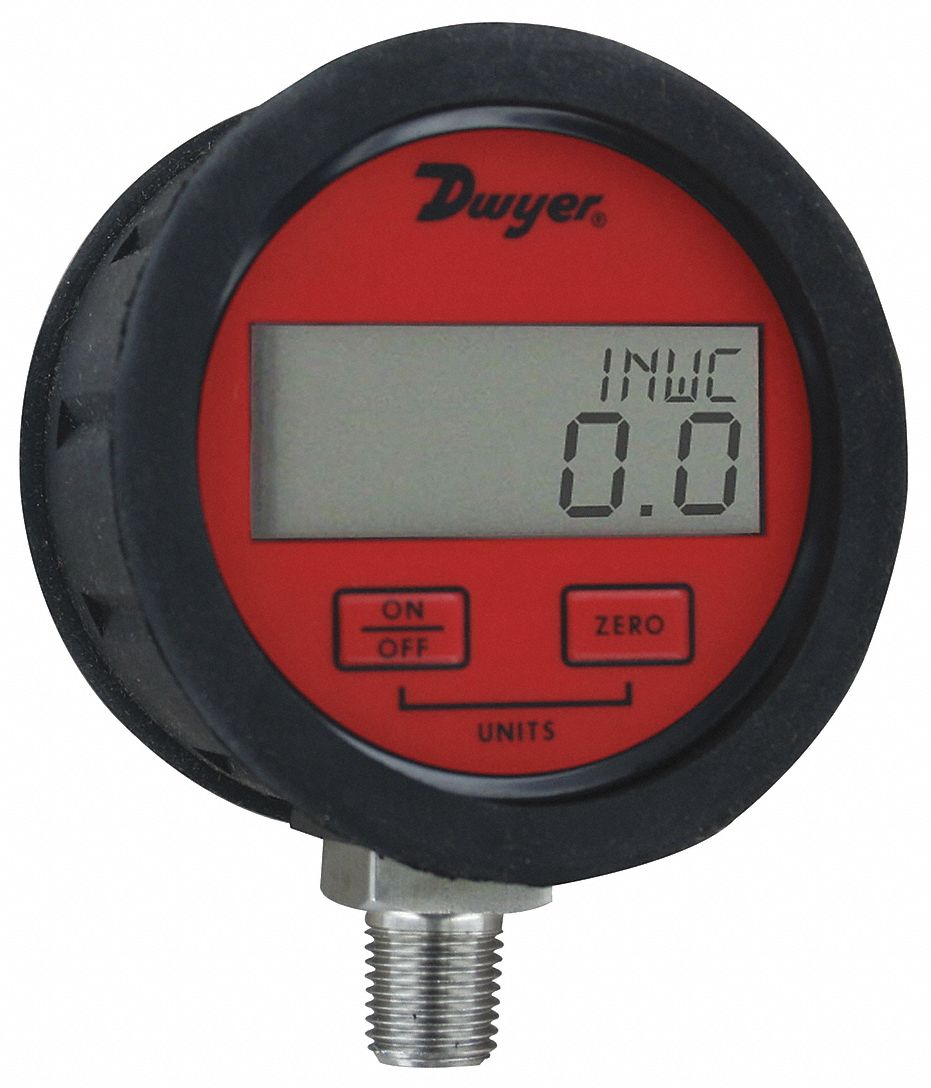 DWYER DWYER Digital Pressure Gauge 0 to 30 psi, For Dry Air & Gases, 1