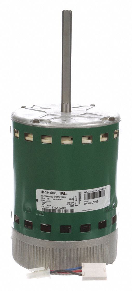 GENTEQ, 1 Speed, Open AirOver, ECM Direct Drive Blower Motor 55EP796510V Grainger