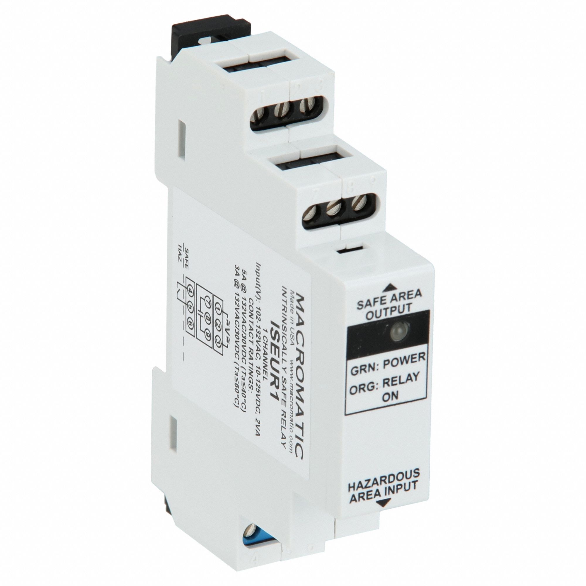 MACROMATIC, DINRail & Surface Mounted, 1 Inputs, General Purpose Relay