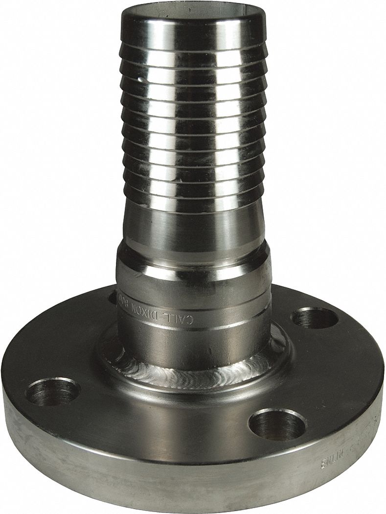 DIXON VALVE & COUPLING, For 6 in Hose I.D., Hose Barb x Flange, Barbed