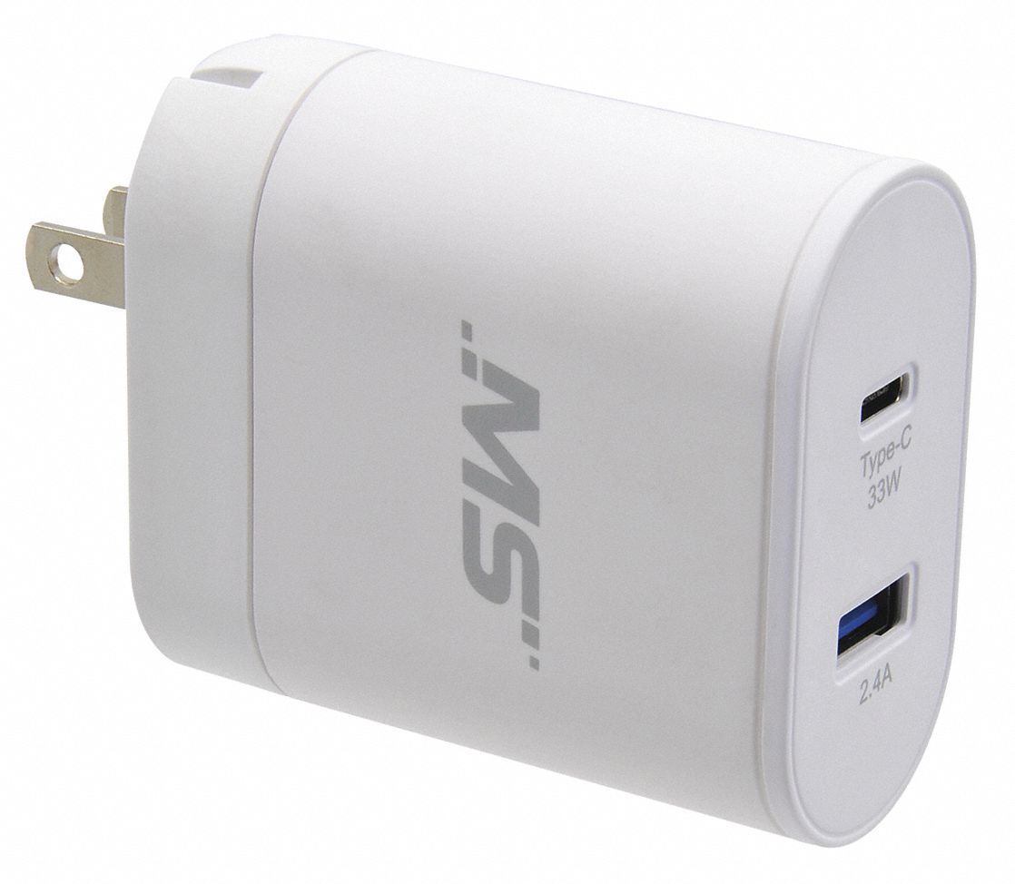 MOBILESPEC USB Wall Outlet Charger, For Use With USB Powered Devices