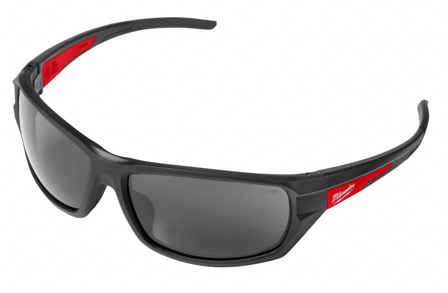 MILWAUKEE AntiFog, ScratchResistant Safety Glasses , Smoke Lens Color