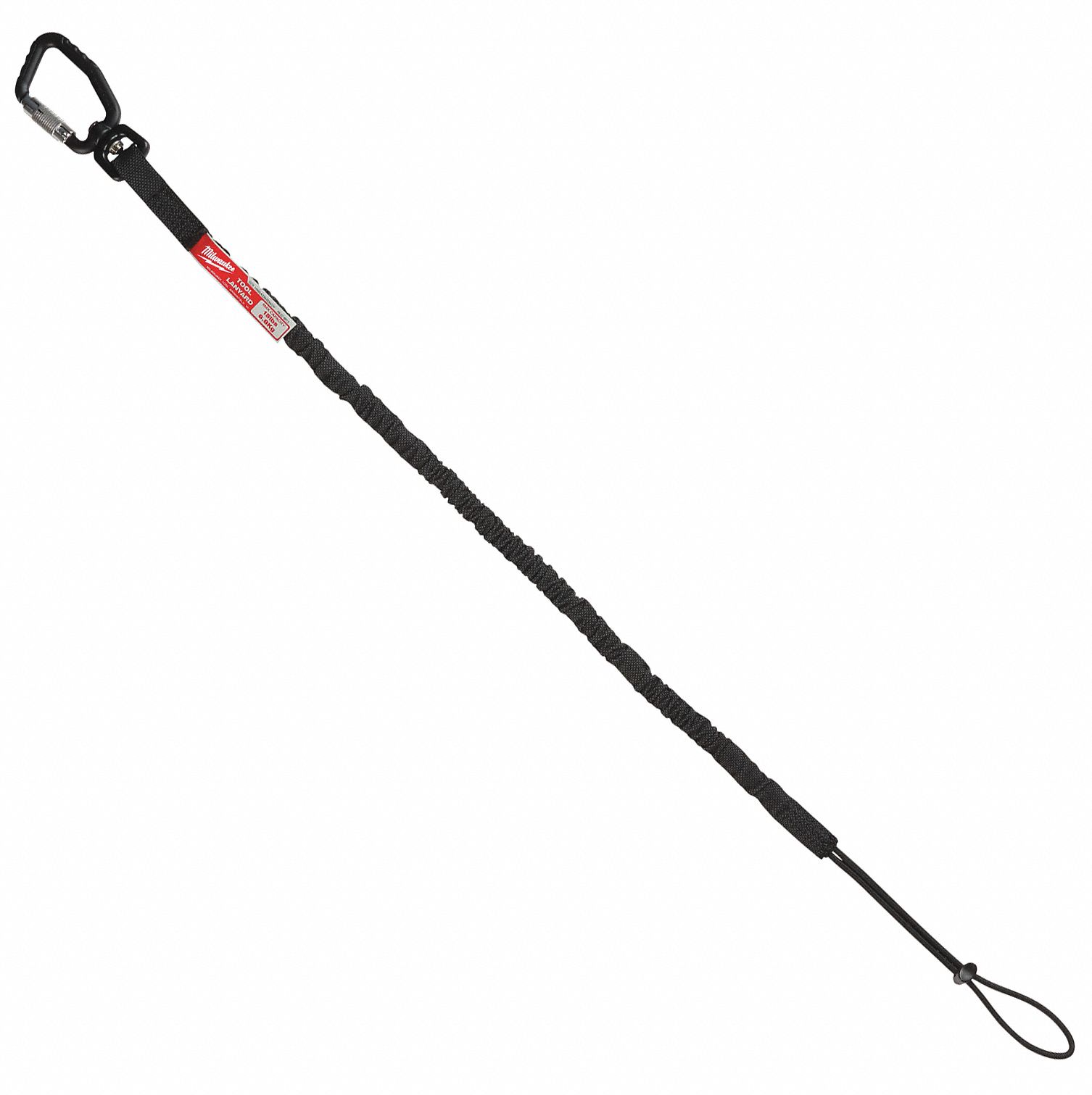 MILWAUKEE Tool Lanyard, Elastic Tether Style, 15 lb Weight Capacity