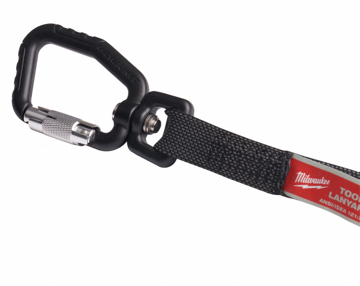 MILWAUKEE Tool Lanyard, Elastic Tether Style, 15 lb Weight Capacity