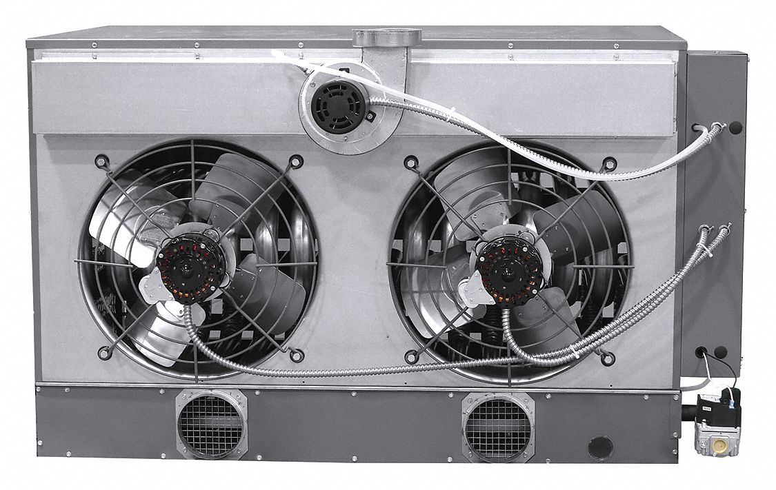 DAYTON, 400,000 BtuH Heating Capacity Input, Propeller, Gas Wall and