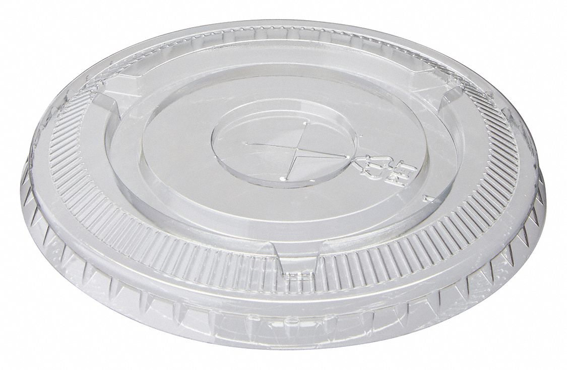 DIXIE, Flat, Straw Slot, Cold Cup Lid, Cold Cup Lid 55GZ54CL912PET