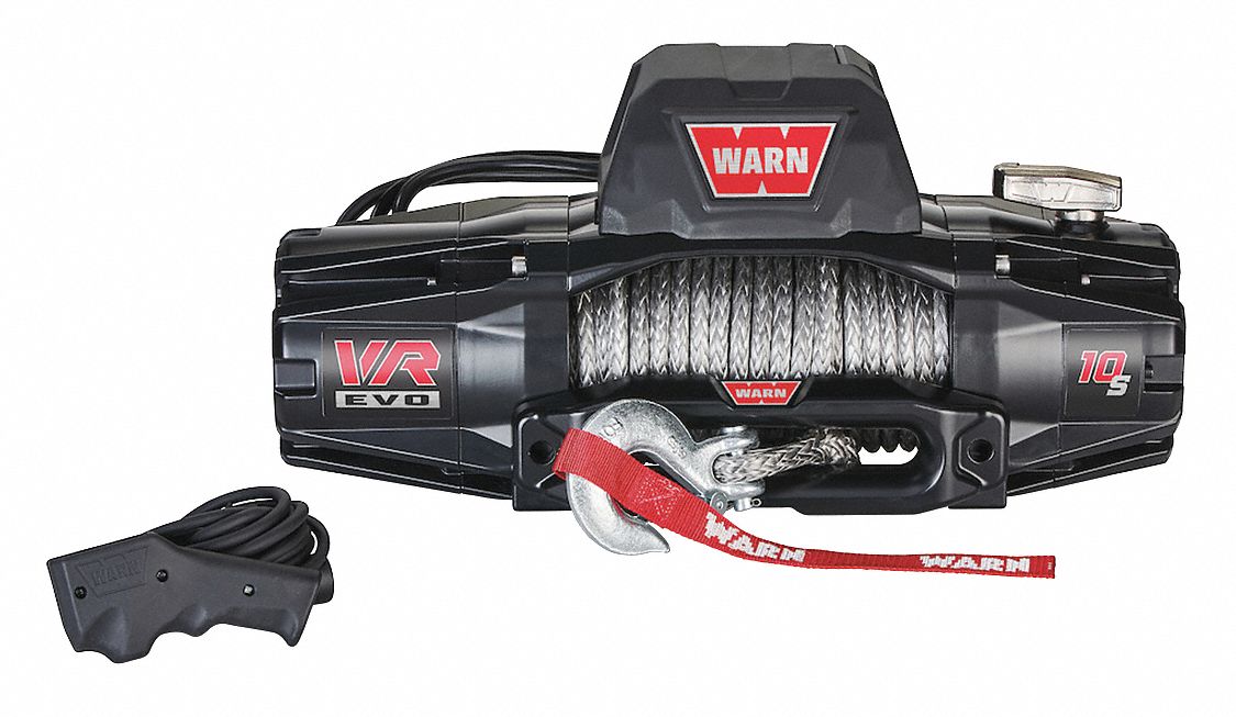 WARN 12V DC Lifting Electric Winch with 27.0 fpm and 10,000 lb 1st