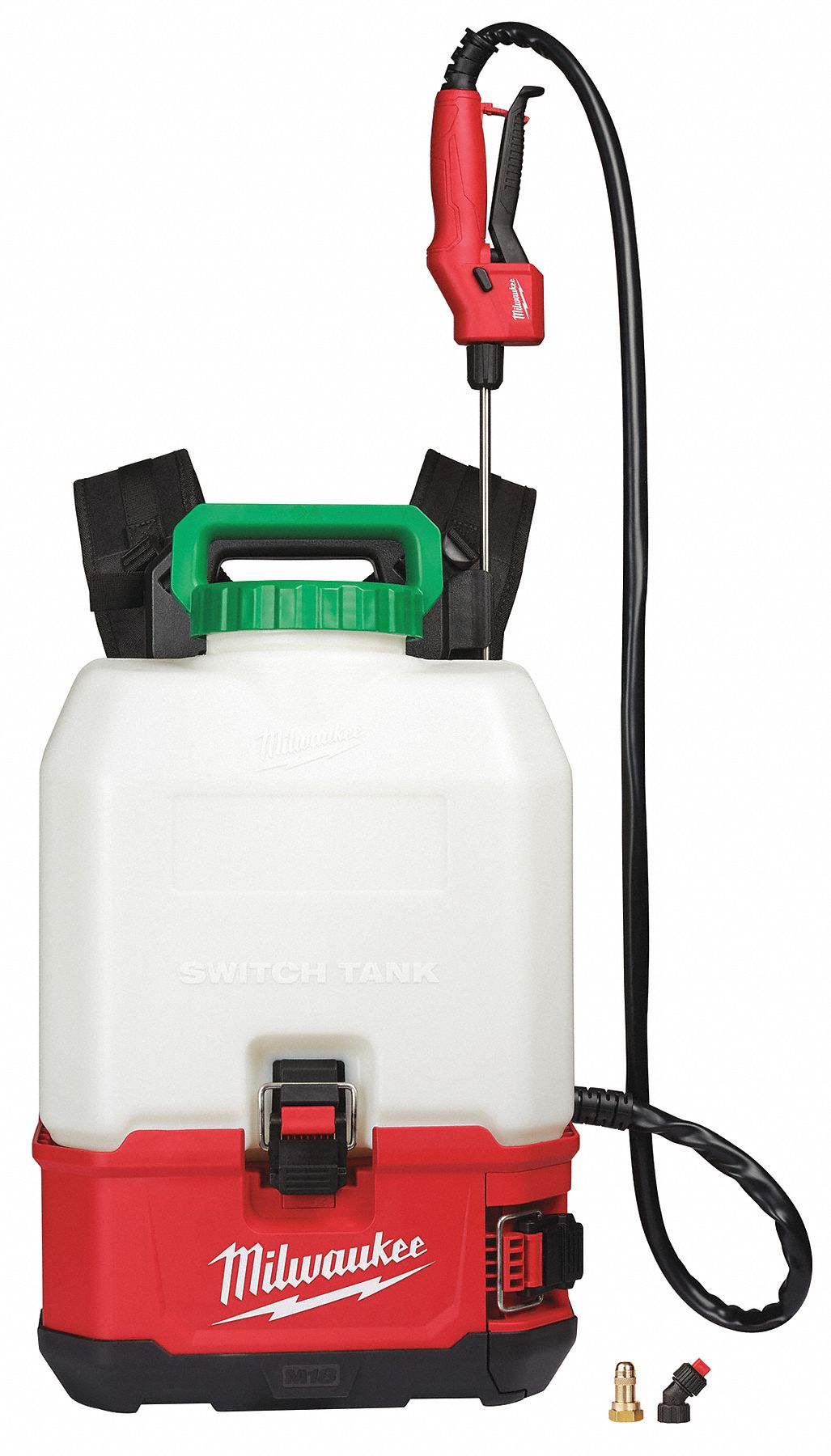 MILWAUKEE Backpack Sprayer: 4 gal Sprayer Tank Capacity, HDPE, In Tank