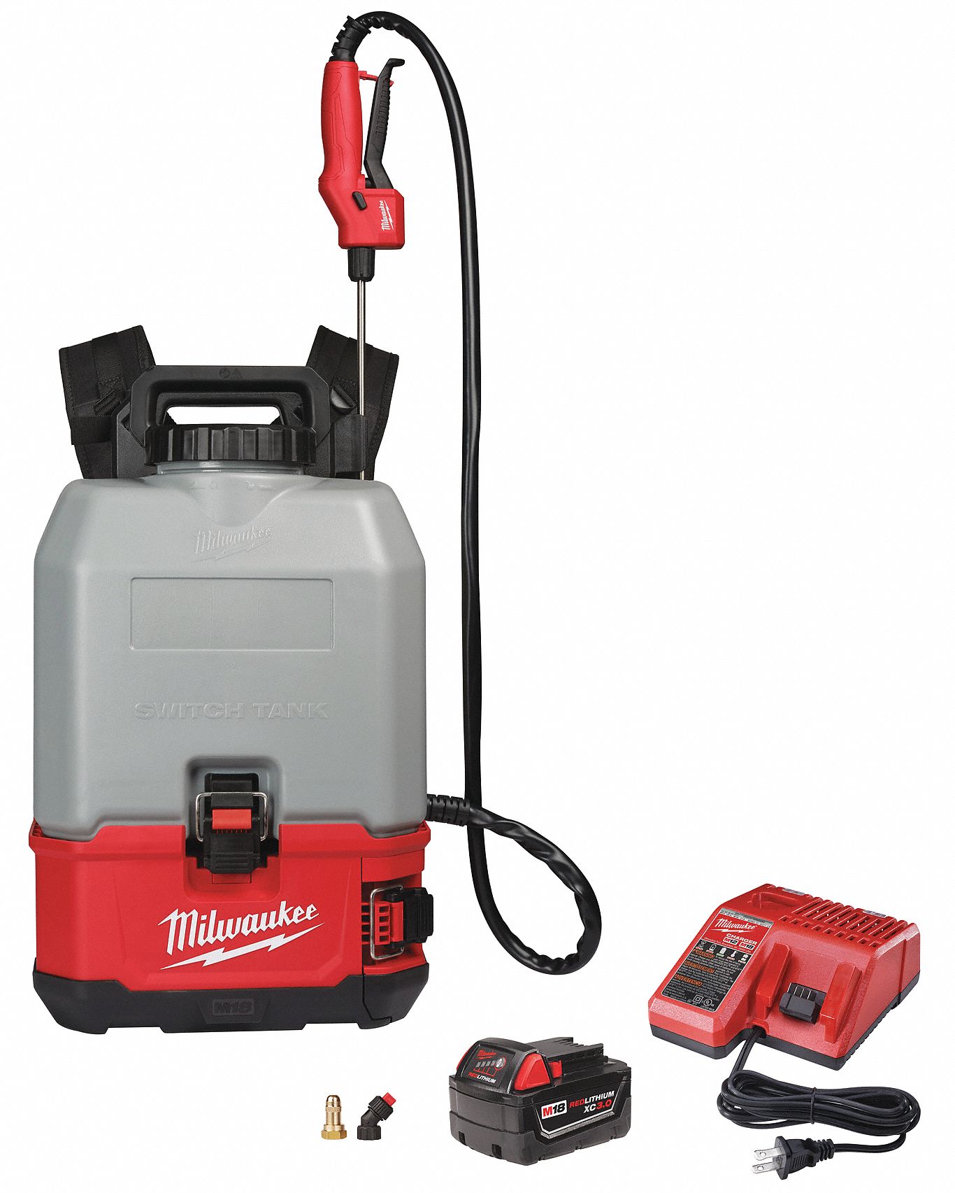 MILWAUKEE Backpack Sprayer Kit, Backpack Sprayer Type, Concrete and
