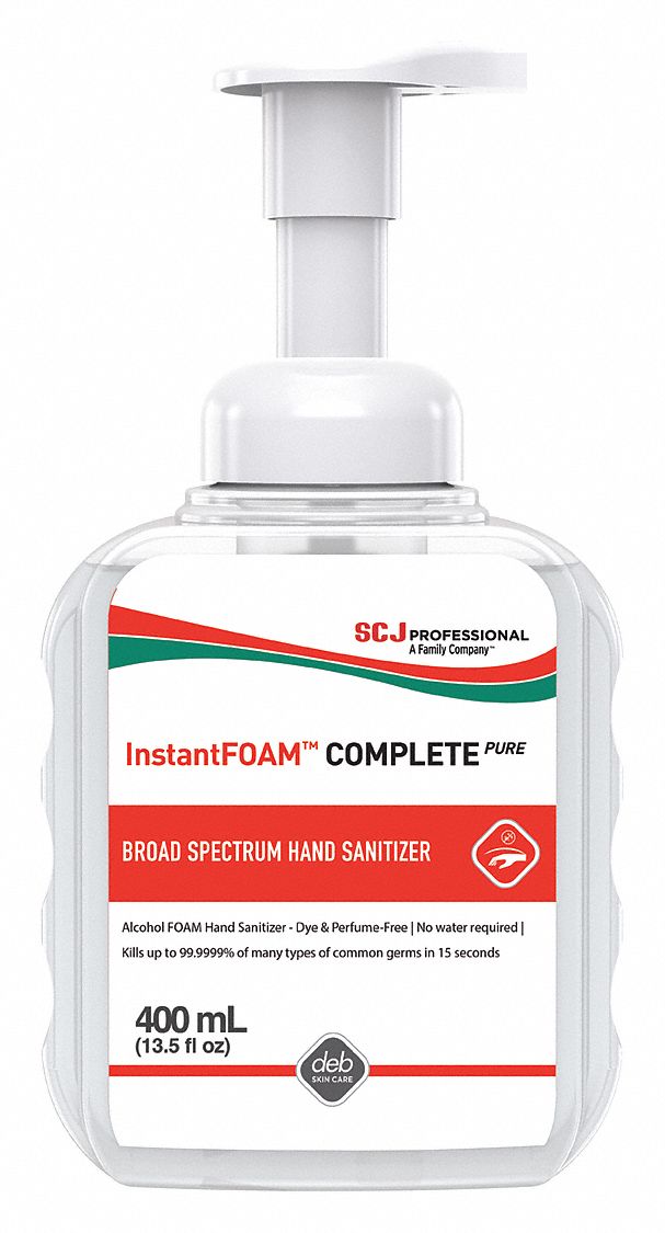 SC JOHNSON PROFESSIONAL Hand Sanitizer, 400 mL, Pump Bottle, Foam, Deb