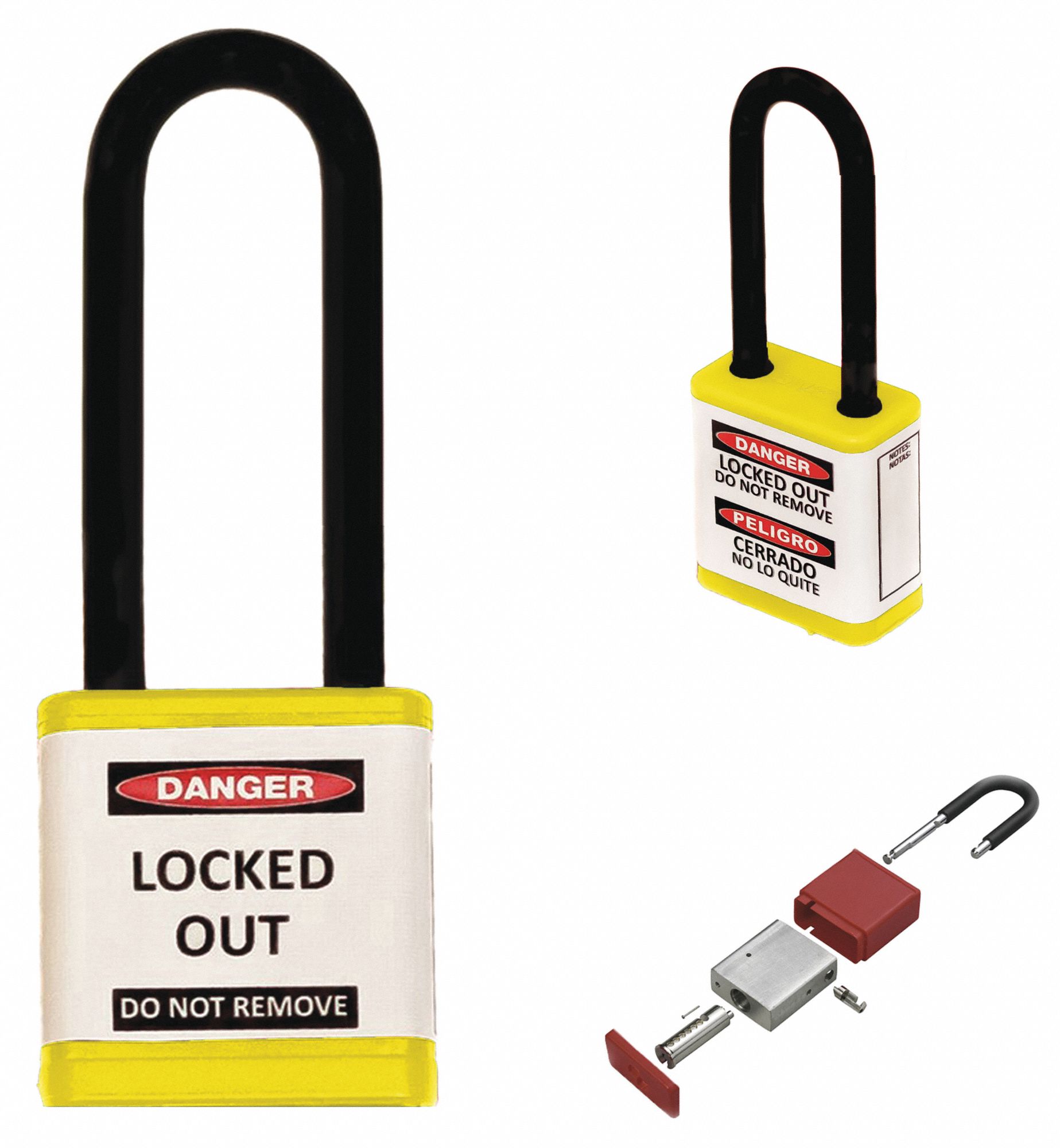 ZING Lockout Padlock 55KD18710KAYELLOW Grainger