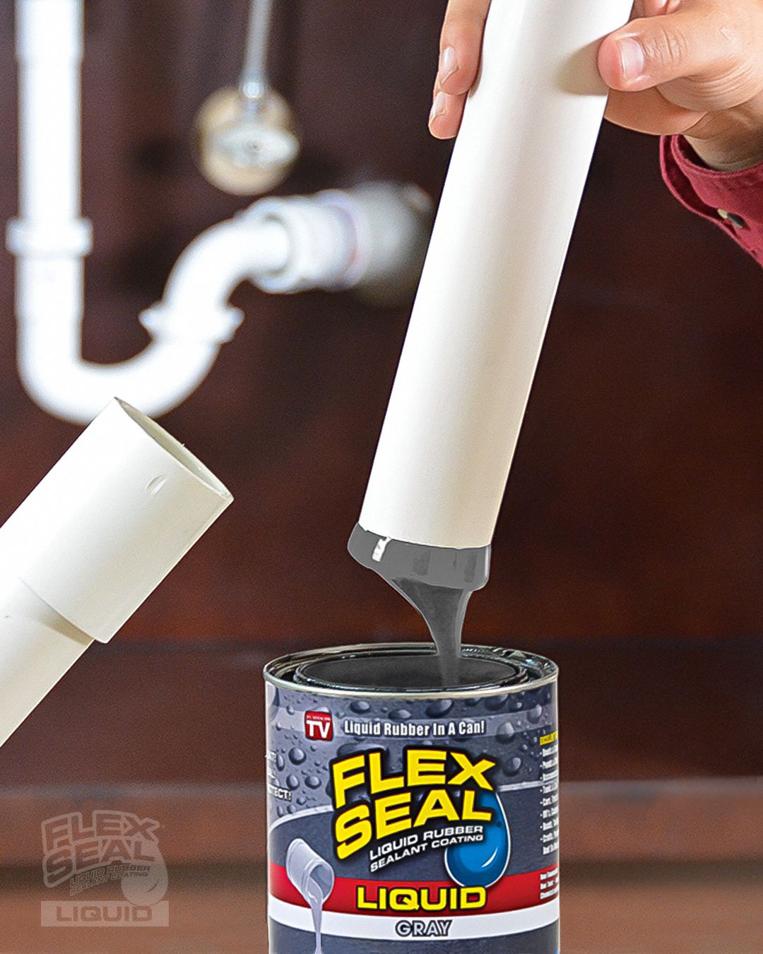 FLEX SEAL Leak Sealer, Gray - 55KE54|LFSGRYR16 - Grainger