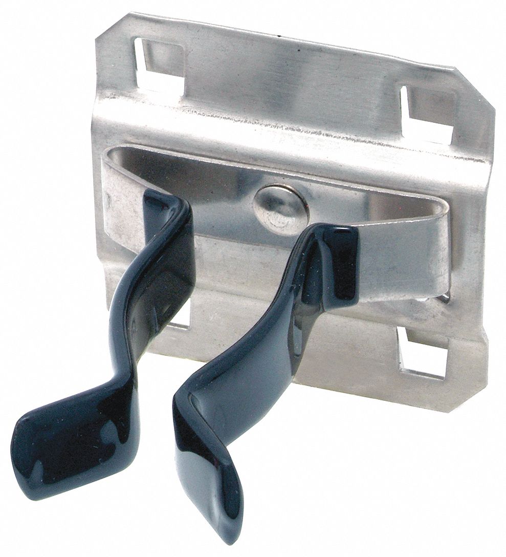 STAINLESS STEEL LOCHOOK Extended Spring Clip 2 3/4 in x 2 1/8 in x 2 1/4 in, 3 Hooks 55KF62