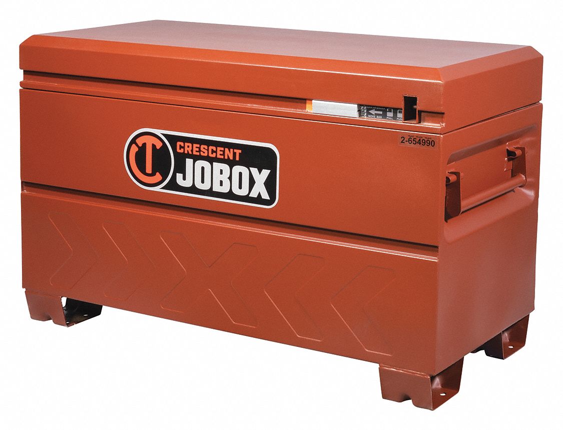 CRESCENT JOBOX, 48 in Overall Wd, 24 in Overall Dp, Jobsite Box