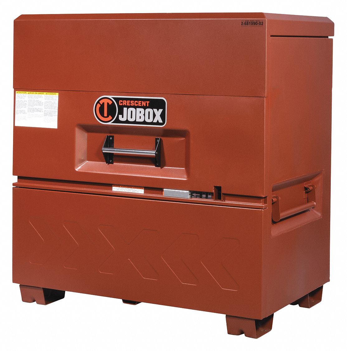 CRESCENT JOBOX, 48 in Overall Wd, 31 in Overall Dp, PianoStyle Jobsite
