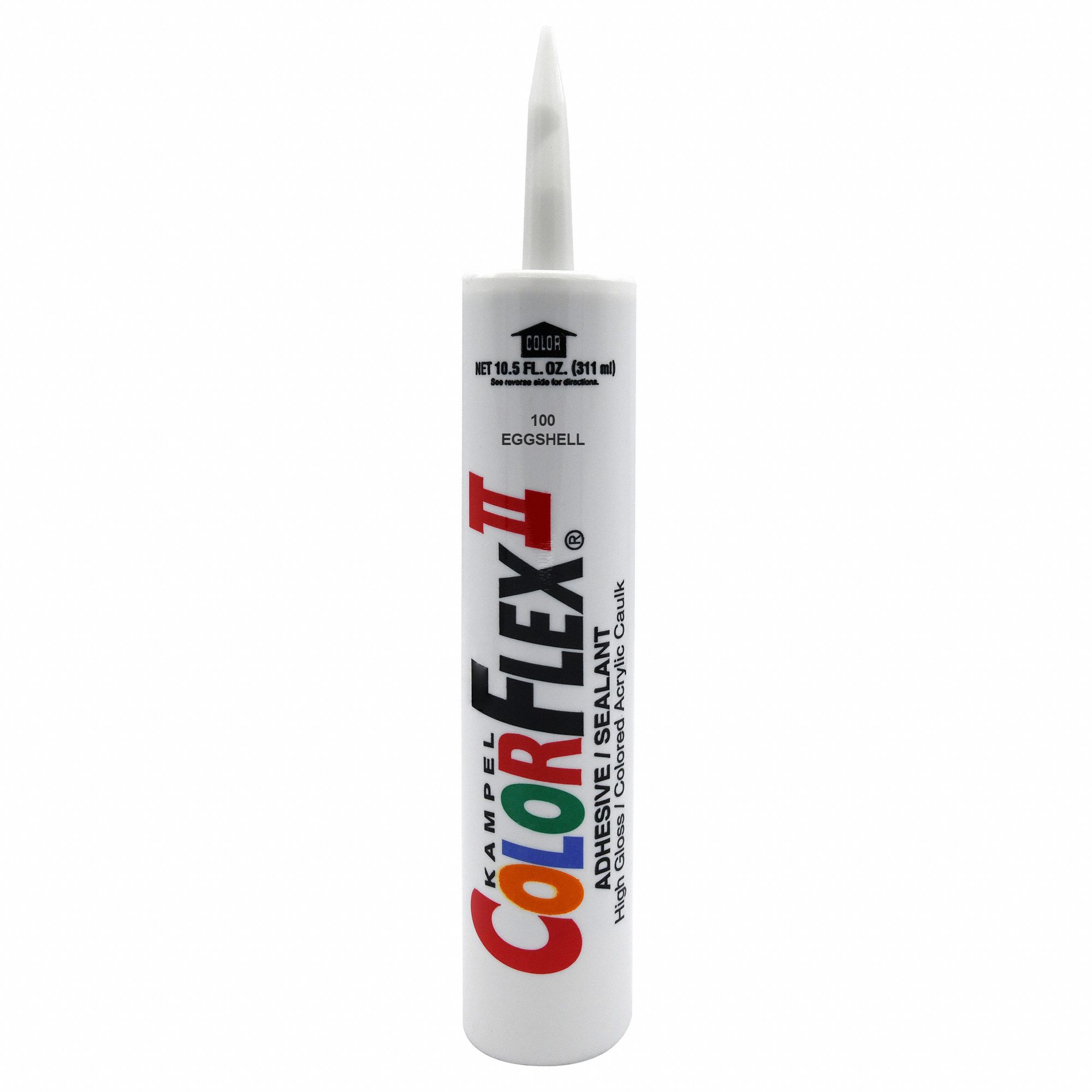 ACROVYN, Eggshell, 10.5 fl oz Size, Color Match Caulk 55LF36CAULK100