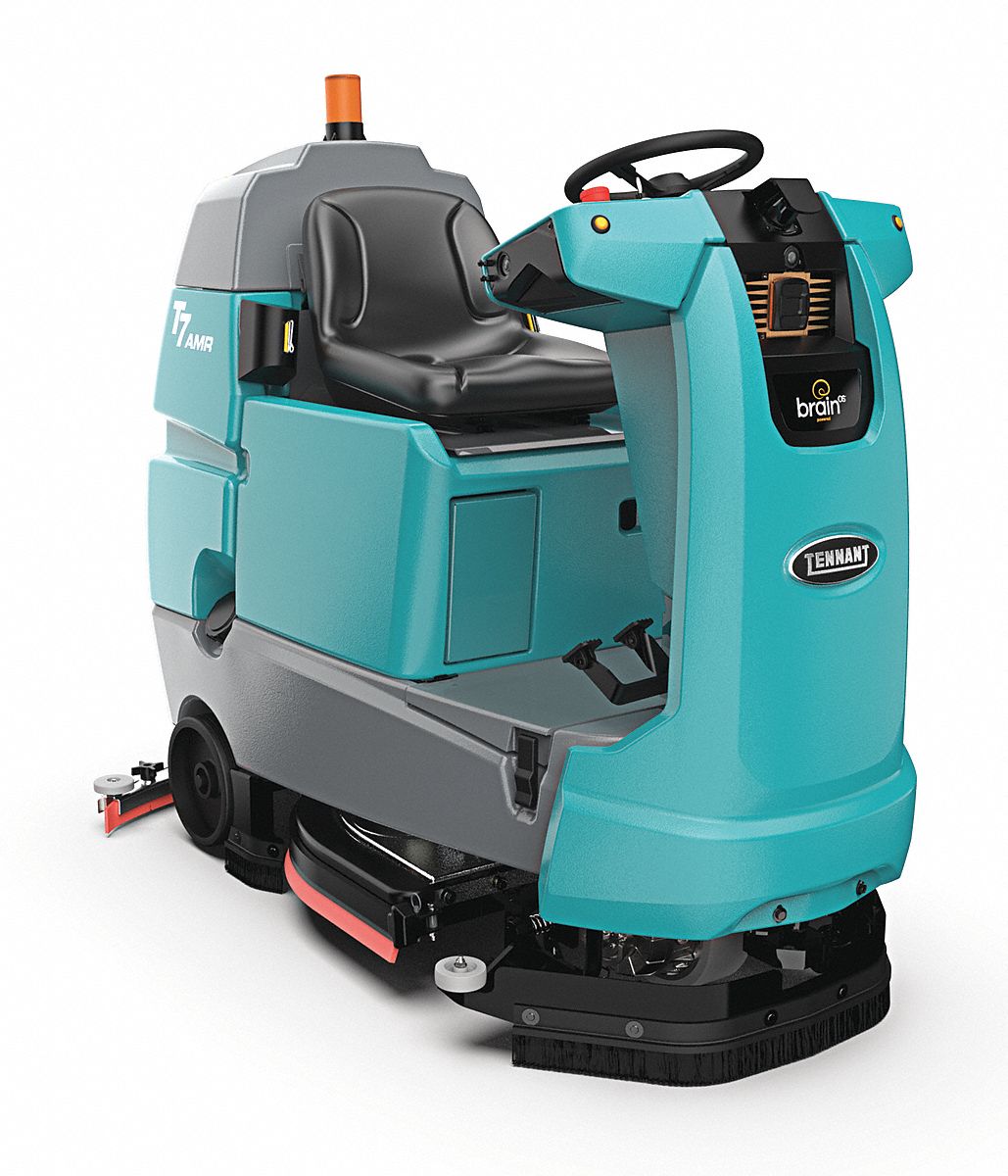 TENNANT, Disk Deck, 26 in Cleaning Path, Robotic Rider Floor Scrubber