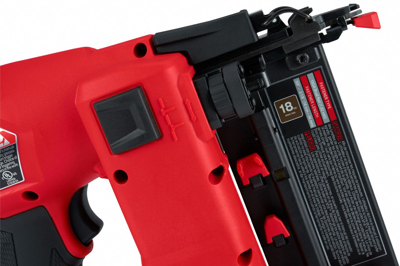 MILWAUKEE Cordless, Nail Gun, 18V DC 55MN09274621CT Grainger