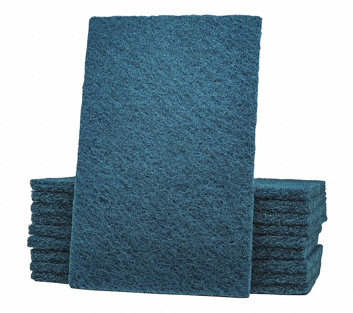 LPS, Nylon/Resin, 8 7/8 in Lg, Metal Detectable Scouring Pad 55MU96