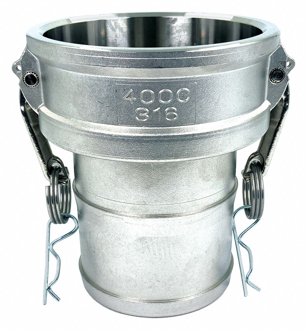 4 in Coupling Size, 100 psi Max. Working Pressure 70 F, Cam and