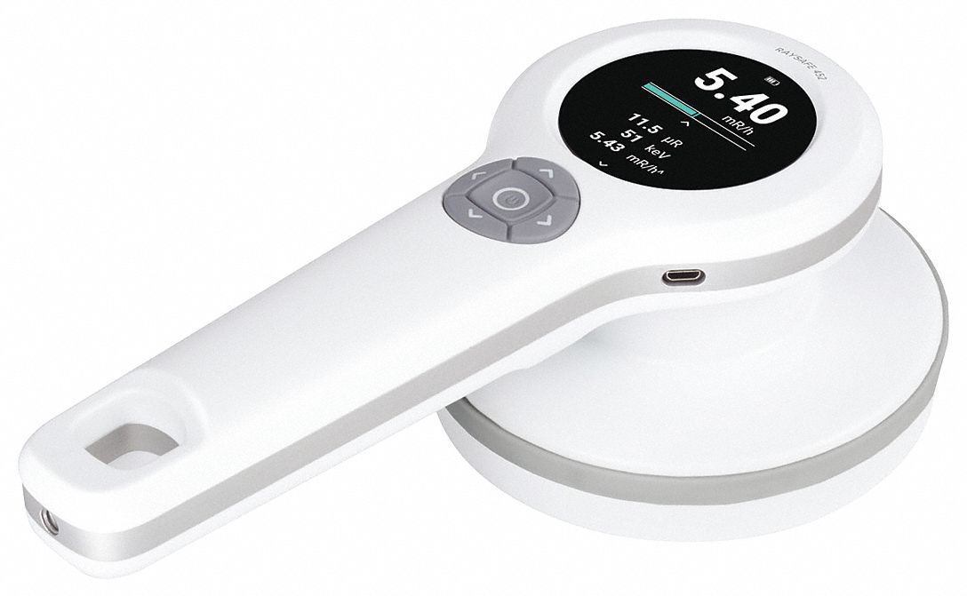 FLUKE BIOMEDICAL Radiation Survey Meter, LCD Display 55MY45RaySafe