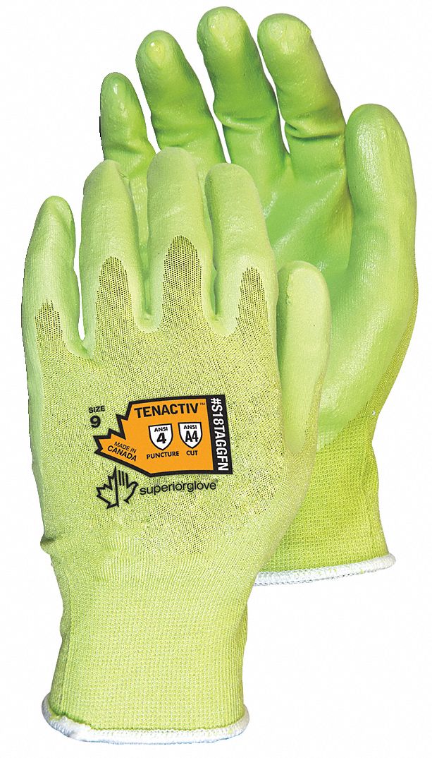 SUPERIOR GLOVE Knit Gloves, A4 ANSI/ISEA Cut Level, High Dexterity, 4