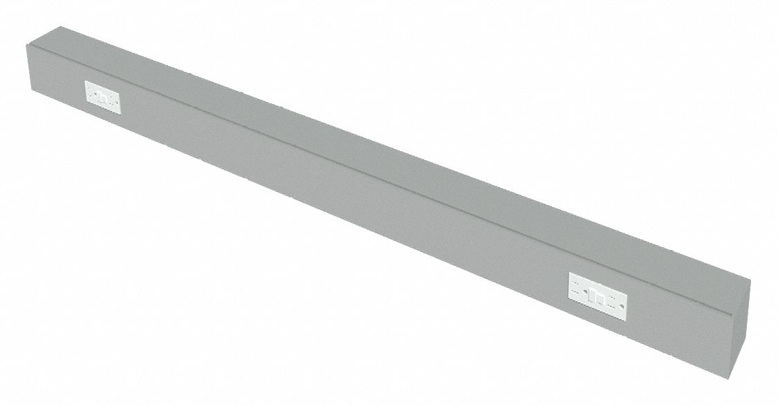 INSTOCK, 4 ft Overall Lg, Aluminum, Electrical Wire Raceway 55PC31