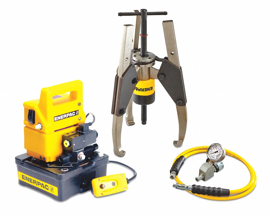 ENERPAC Hydraulic Puller Set, Cylinder Nominal Capacity 36 ton, Stroke