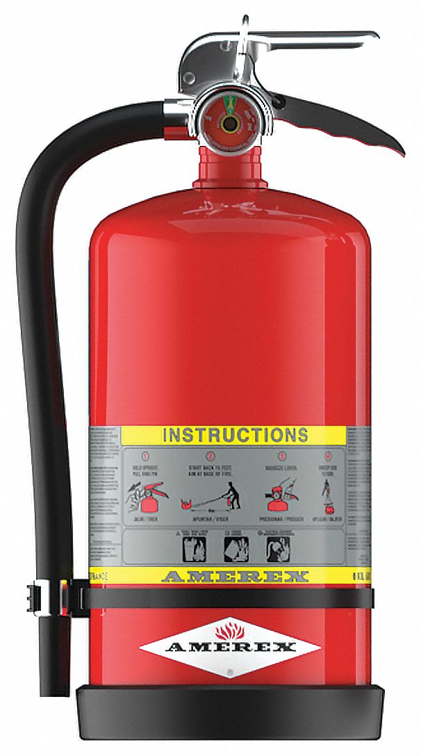 AMEREX Fire Extinguisher, Dry Chemical, ABC Dry Chemical, 13.2031 lb