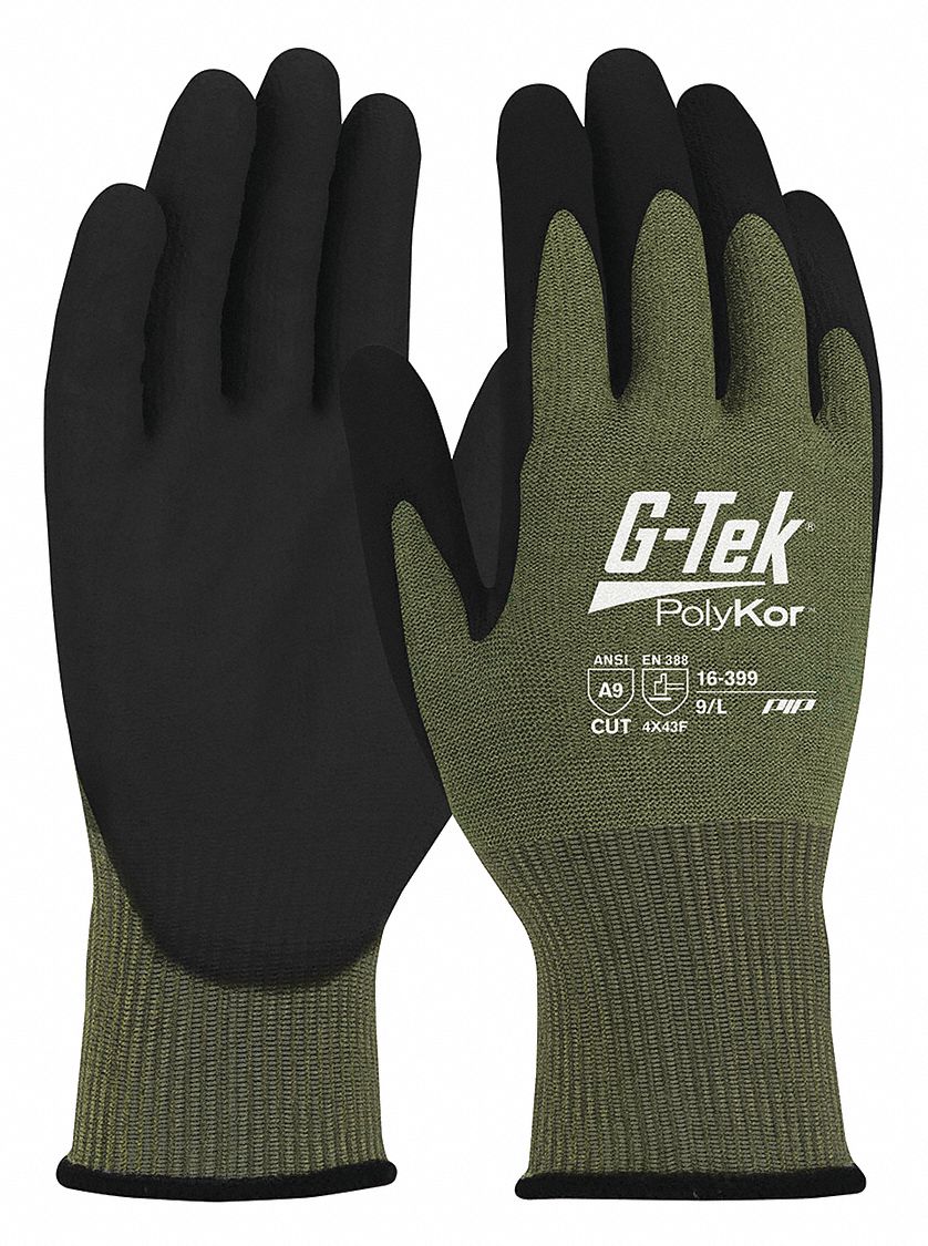 PIP CutResistant Glove, M, A9 ANSI/ISEA Cut Level, Palm 55TK8816