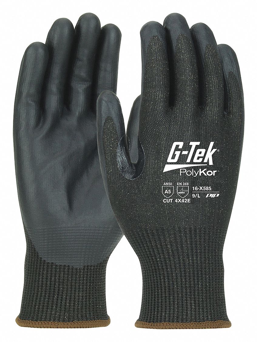 PIP CutResistant Glove, L, A5 ANSI/ISEA Cut Level, Palm 55TL1016